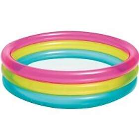 Intex Babypool Rainbow Basseng 86x25cm - Barnebasseng 1-3 år 63L | Solid Vinyl