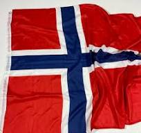 Norsk Flagg 150 x 90 cm - Syntetisk Stoff | Norge Flagg til Oppheng