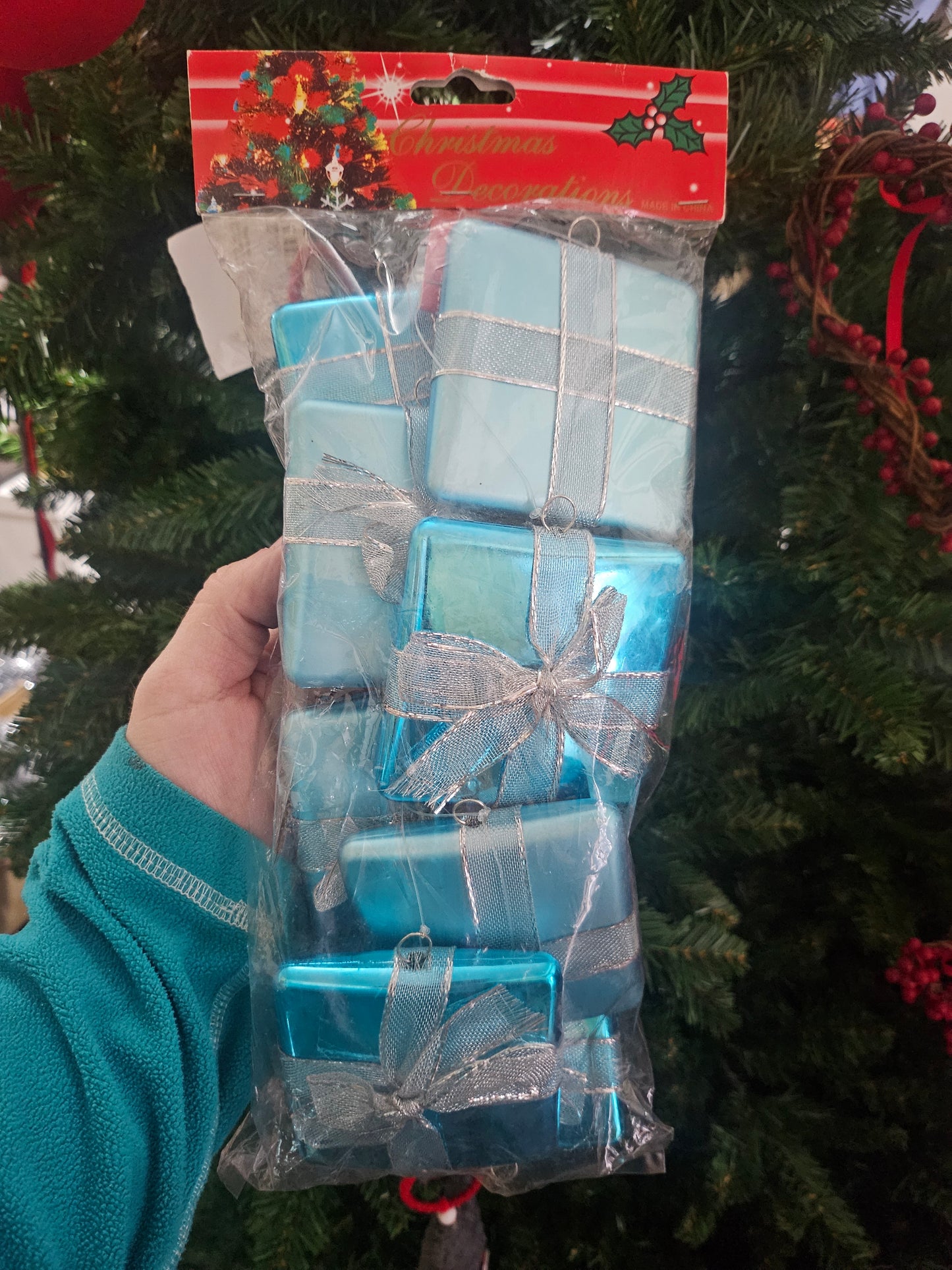 Juletrepynt Turkise Gaver 8 cm - 8 pk | Moderne Julekuler