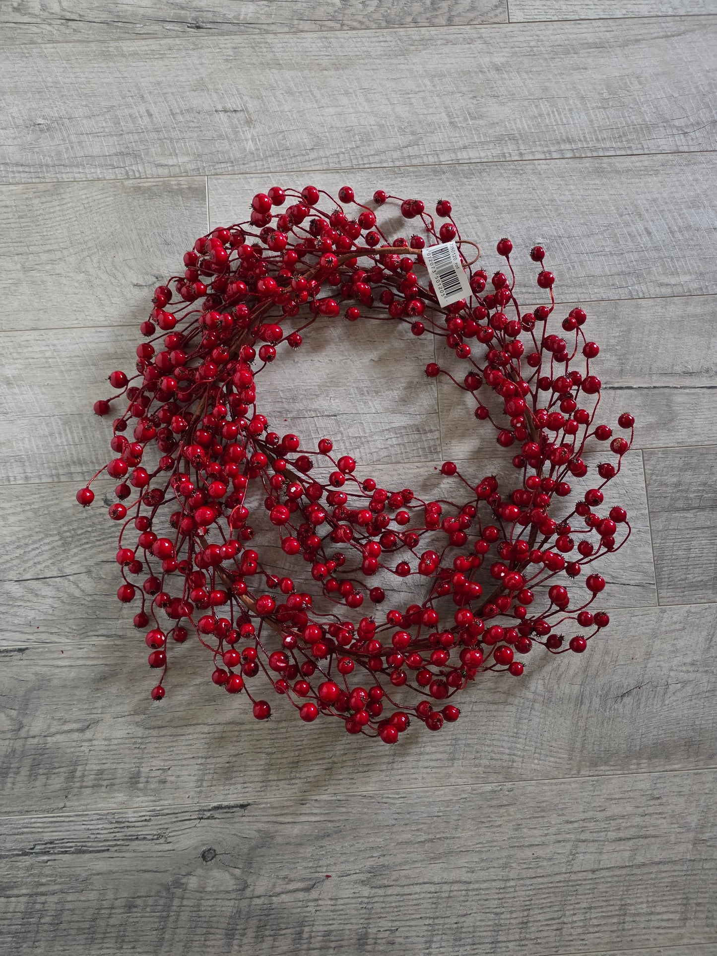 Ranke med Kvister og Røde Bær 150cm - Julepynt & Dekorasjon