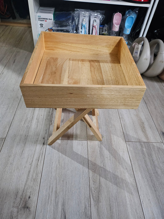 Koselig Lite Trebord 45x40 cm - Nordisk Sidebord - brettbord