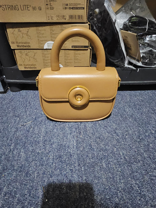 Liten Brun Håndveske i Kuskinn