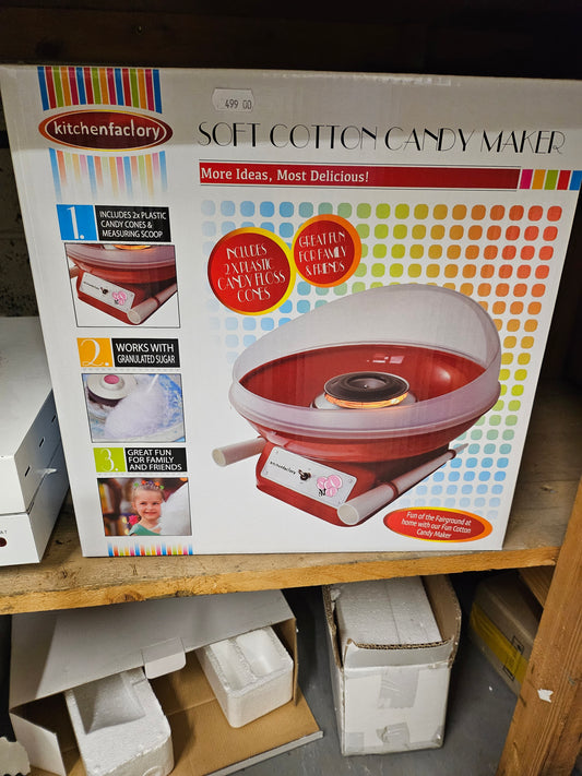 KitchenFactory Soft Cotton Candy Maker - hjemmelaget sukkerspinn