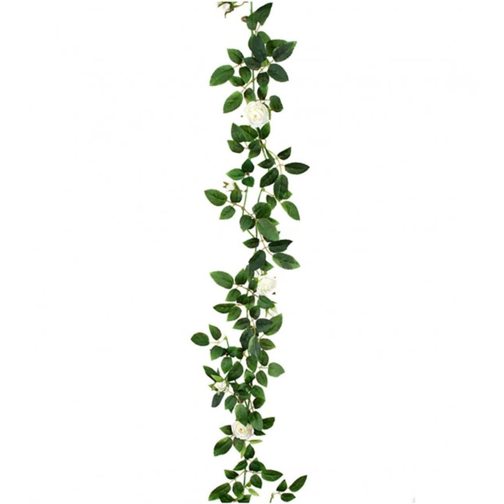Rosegirlang 160cm hvit