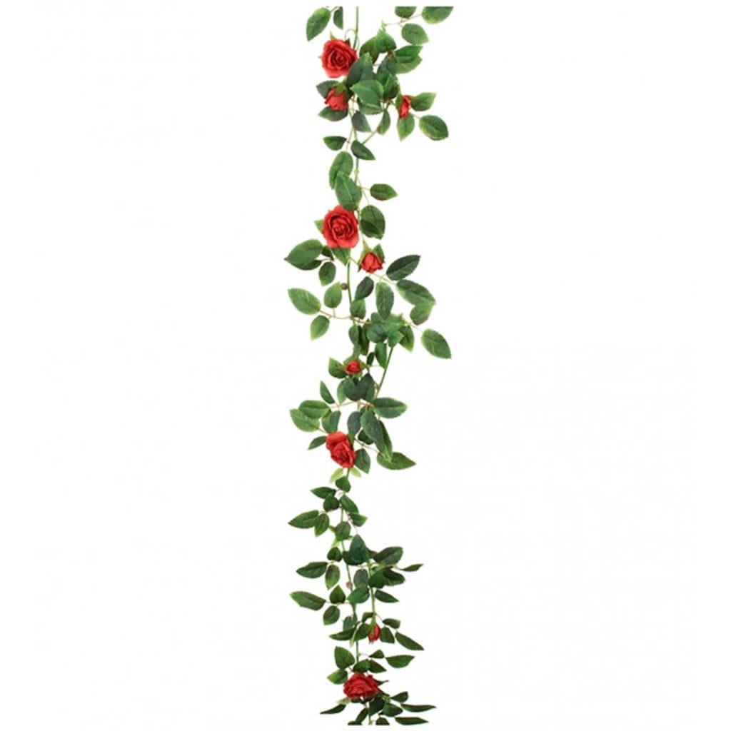 Rosegirlang 160cm rød