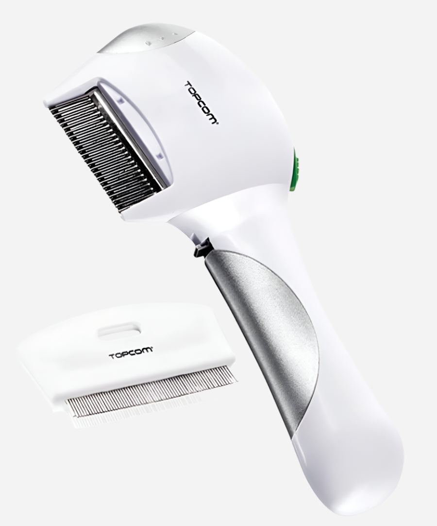 Topcom Elektrisk Lusefjerner - Kjemikaliefri Lusekam for Barn og Voksne