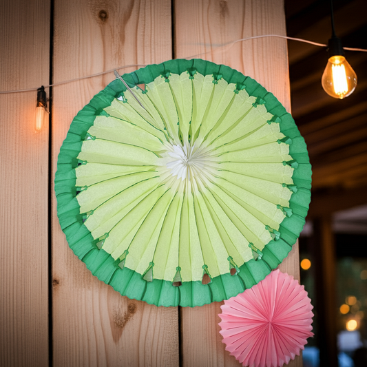 Papirvifte honeycomb grønn 60 cm - festdekorasjon