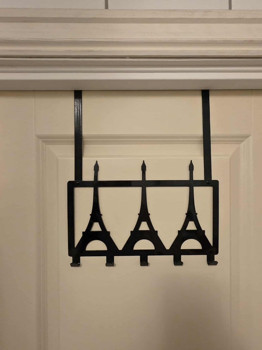 Dørhenger EIFFEL i stål 30 x 33 cm - sort og grå