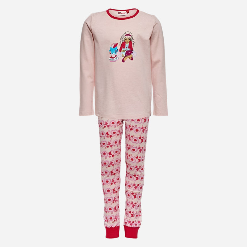 Lego wear pysjsett rosa