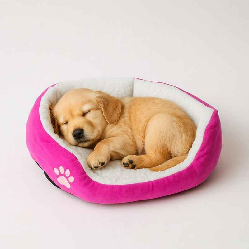 Hunde- og katteseng 44 × 44 cm – flere farger