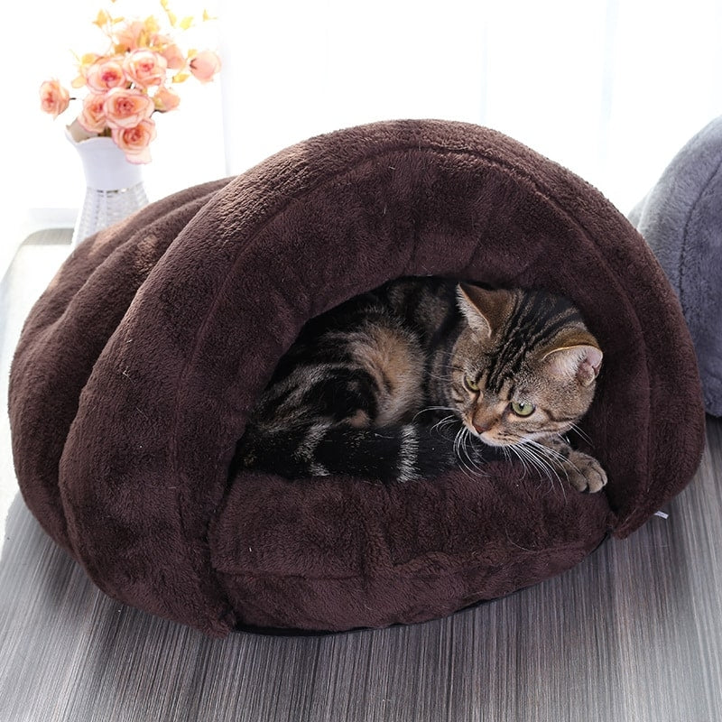 Kattehule i myk fleece – flere farger, 2 størrelser (S/L)