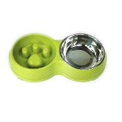 Slow feed mat- og drikkeskål, 3,5 dl / 4 dl – flere farger