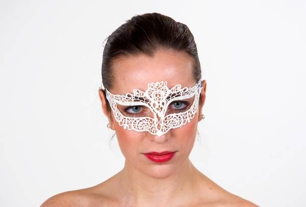 Party Blondemaske Sort eller Hvit