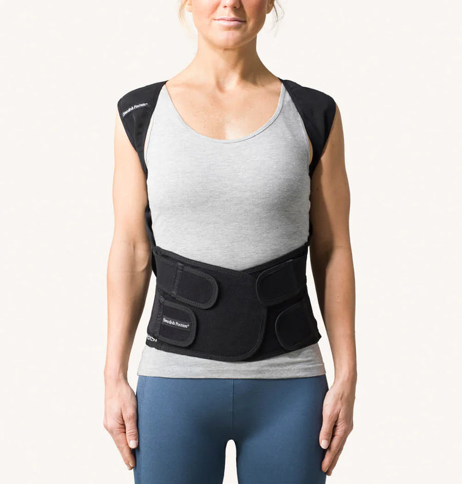 Swedish Posture holdningsvest ryggstøtte - Unisex