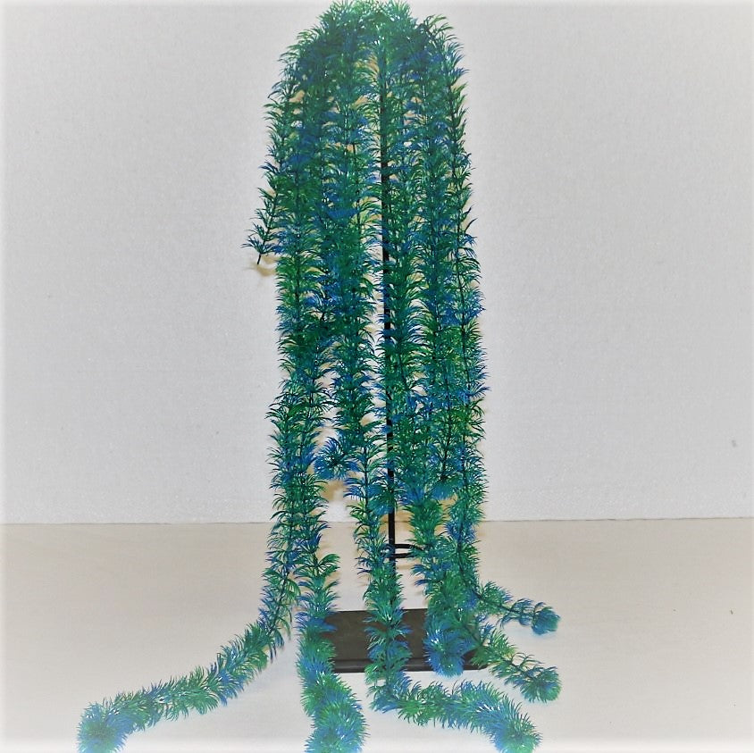 Maritim Dekor Sjøgress Hengeplante 100cm - Kunstig Plante 30 Ranker | Sjøgrønn Plast