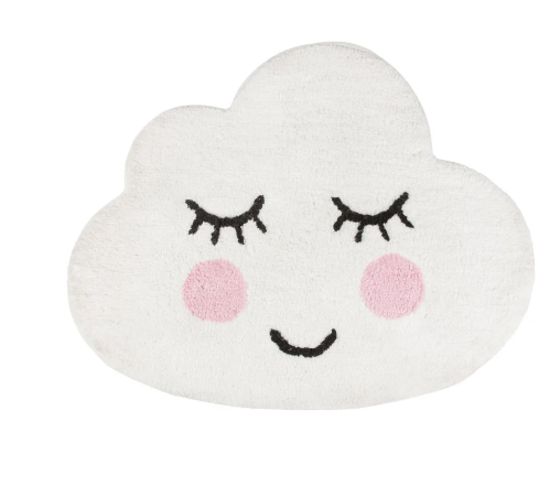 Barneromsteppe Sweet Dreams sky - Mykt Gulvteppe - 70 x 54 cm