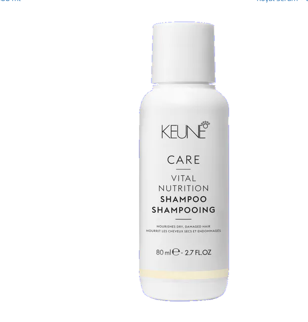 Keune Nutrition Shampoo 80 ml - Næring til tørt hår- Perfekt til reise