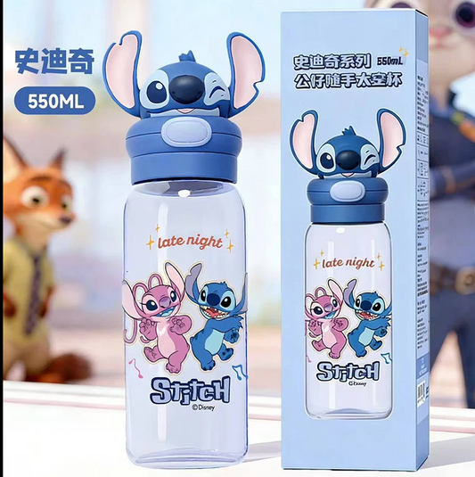 Disney Stitch drikkeflaske med 3D-figur 550 ml