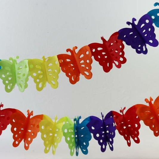 Sommerfuglranke 600 cm - Fargerik dekorasjon