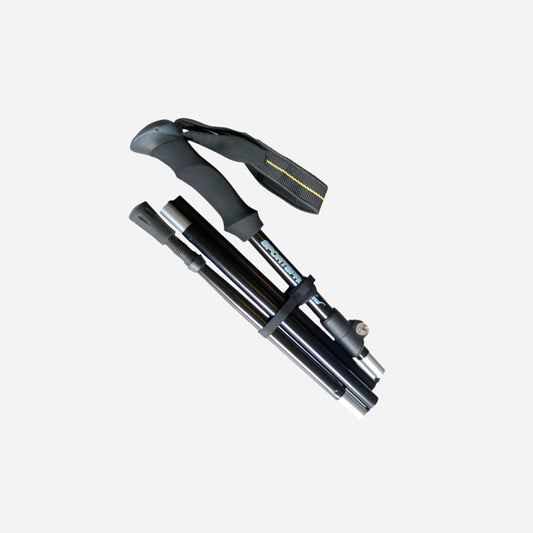 Sportspro Travel - Sammenleggbar Gåstav med Pigger og Gummifot