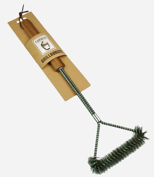 Grillsett i kraftig rustfritt stål og bambus – Takara grillutstyr