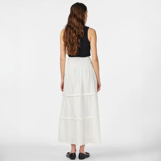 Y.A.S Yassila Hw Maxi Skirt - Star White - Ankelskjørt