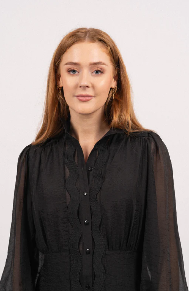 Y.A.S Yasponira LS Dress - Black - Kjole - str S