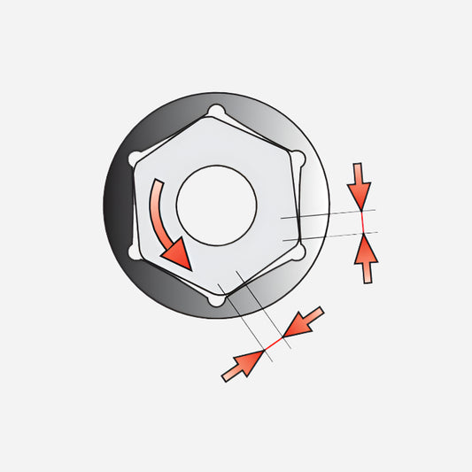 Yato Pipenøkkel Innsats 15mm - verktøy 3/8" | Krom-Vanadium Stål