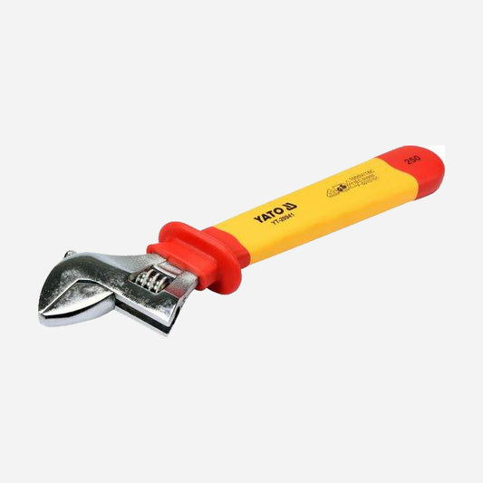 Yato Skiftenøkkel Justerbar 250mm VDE 1000V - Isolert Svensknøkkel | Elektriker Verktøy