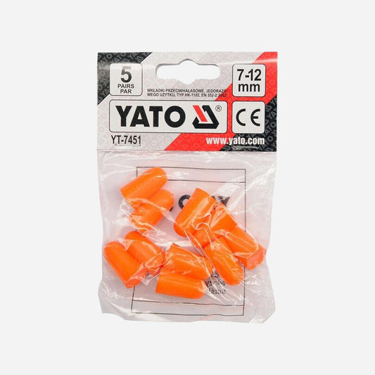 Yato Ørepropper - 10 stk Engangs Hørselsvern SNR 34 dB