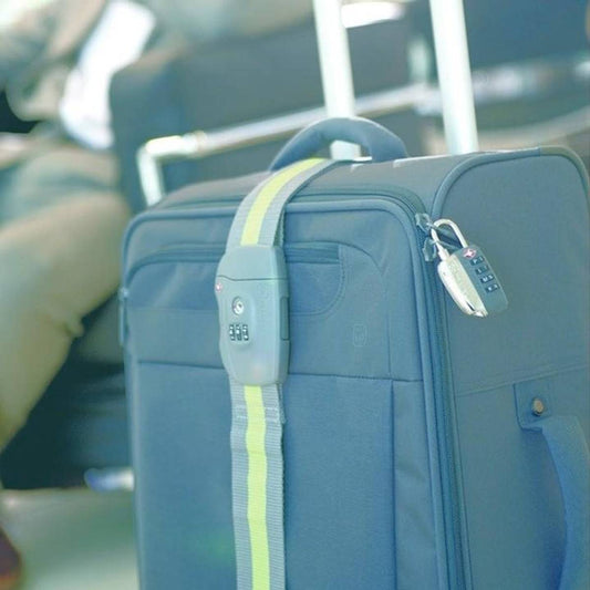 Go Travel bagasjebånd 170 x 5 cm - bagasjestropp Blå\gul