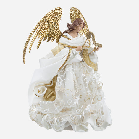 Bizzotto Raffael Engelstatue Hvit Gull - Julepynt & Dekorasjon