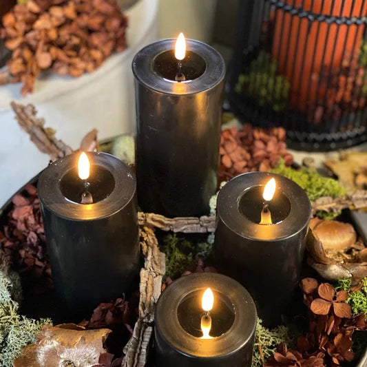 Deluxe homeart LED kubbelys mørk grønn 10x20 cm