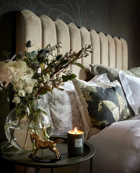 DEMO! Bianca Sengegavl beige velour - 180x125x8 cm