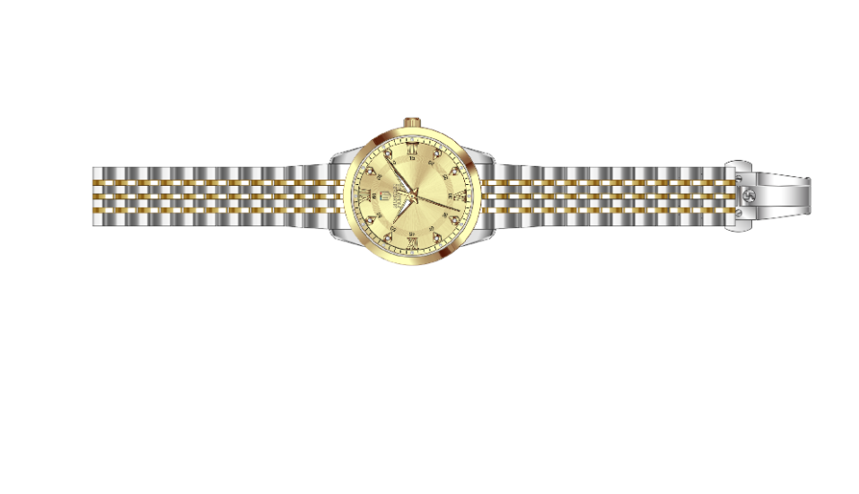 Invicta Montres Prestige X Dameklokke - 33.5mm, Steel, Gold- 2 års garanti
