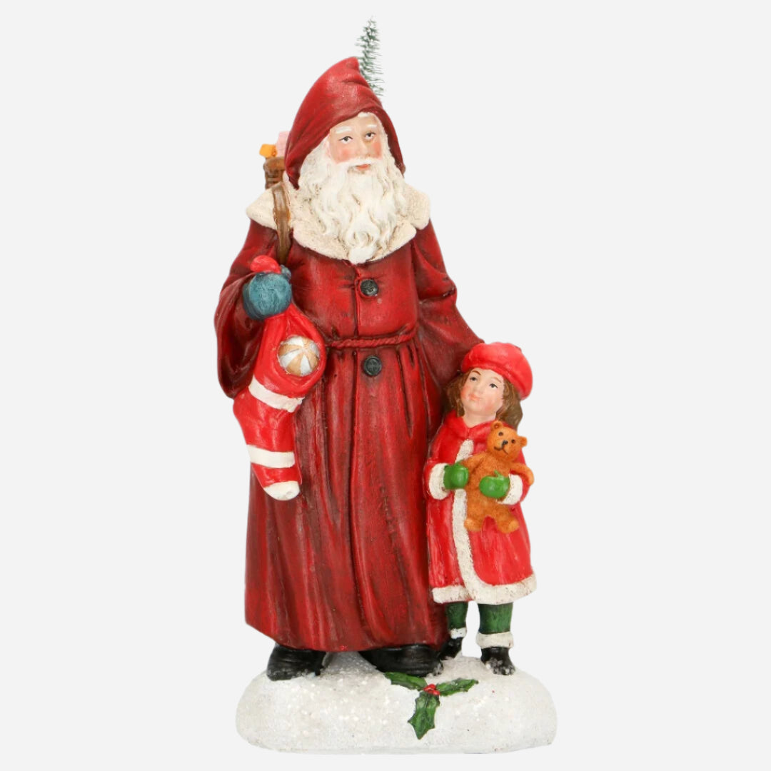 Julenisse med barn - 22,5 cm