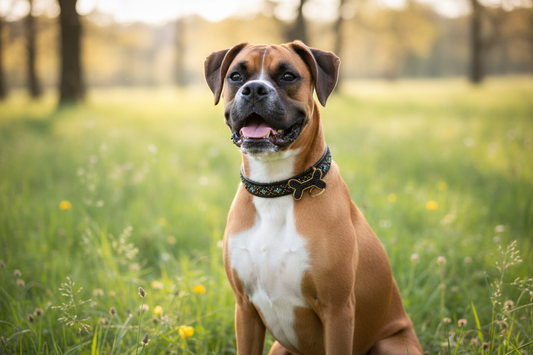 Kampuni Hundehalsbånd på Boxer