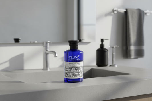 Keune 1922 Essential Shampoo i baderomsmiljø