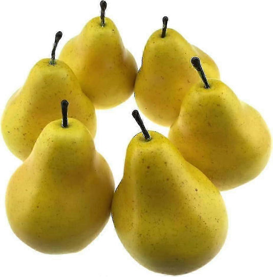 Kunstige Pærer - Realistiske dekorative pærer i plast - 3 stk