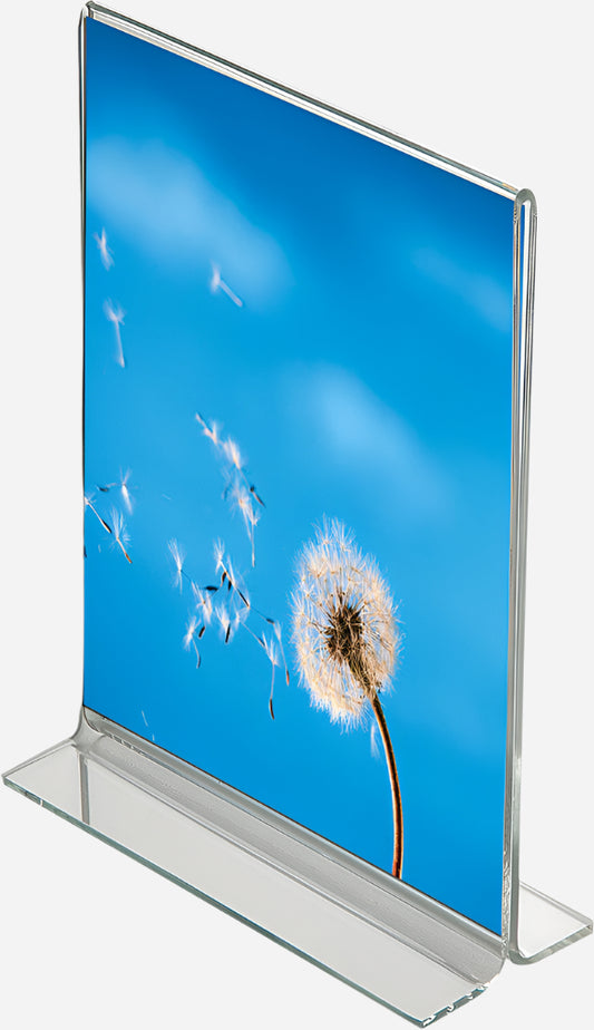 Plakatholder til bord - skiltstativ- display A4 - T-stand