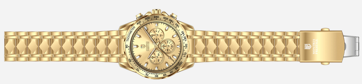 Invicta Montres Prestige X Herreklokke - 44.5mm, Gold - 2 års garanti