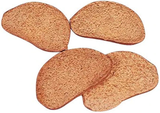 Kunstige Brødskiver 4 stk - Naturtro Dekorative Brødskiver