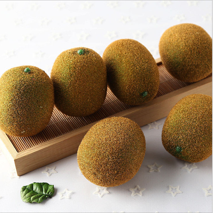 Dekor kunstig frukt Kiwi 7 cm