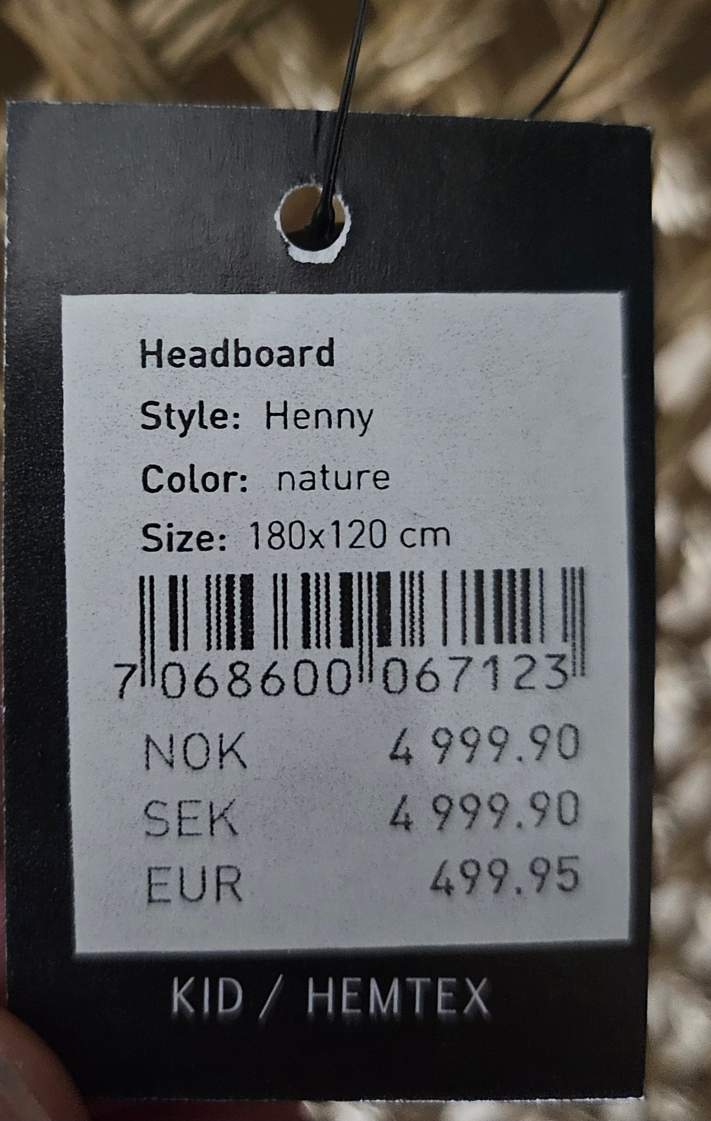 Henny Sengegavl natur rotting - 180x120 cm