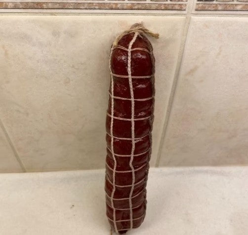 Kunstig Salami Dekor 17cm - Naturtro Pølse Dekorasjon (2 stk)