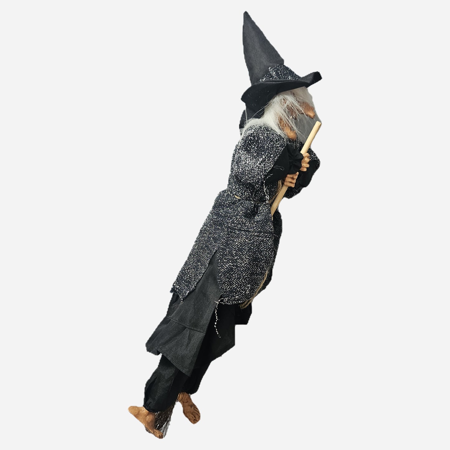 Halloween Flyvende skummel heks - 35 cm