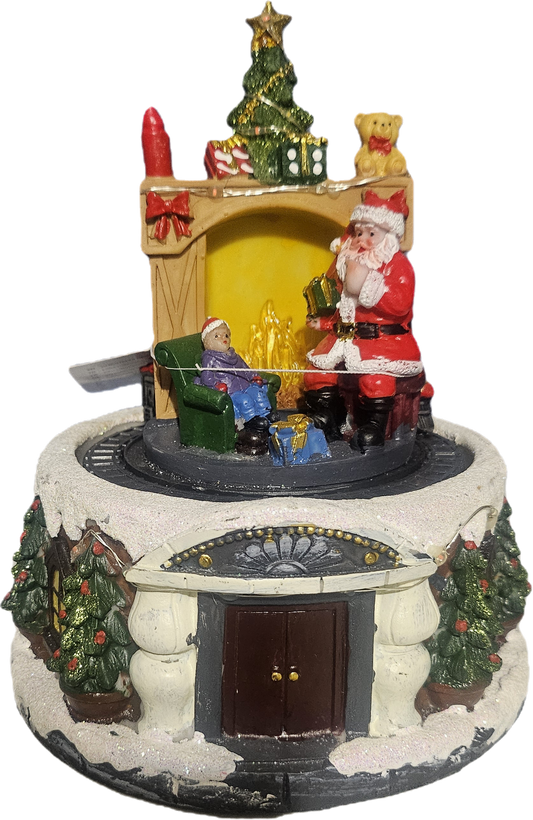 LED Julepynt med Nisse og Togbane - Lys og Musikk