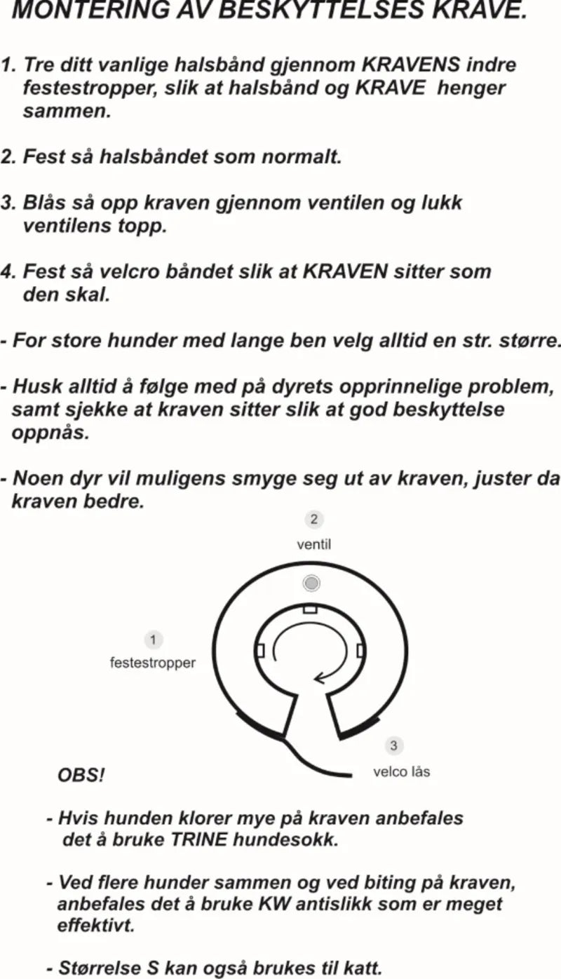 Trine Beskyttelseskrage - Oppblåsbar Hundekrage | Myk Halskrage for Store Hunder
