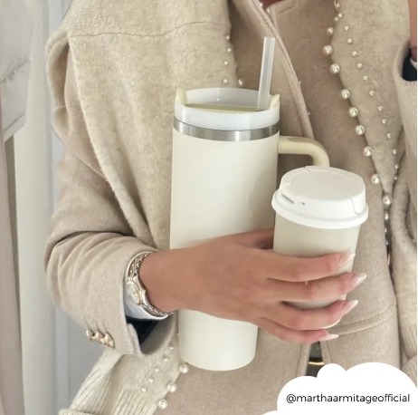 Coconut Lane Tumbler Rustfritt Stål 1,2L - Coconut