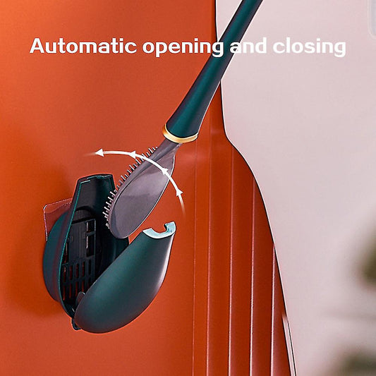 Vegghengt Toalettbørste i Silikon - Oransje